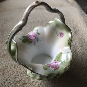 Austria Hand Painted Basket # 1058